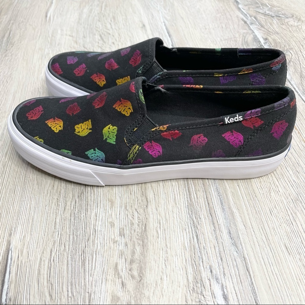 Keds Double Decker Wave Printed Slip On Sneakers Sz 7 NWOT - Picture 5 of 11